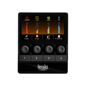 Hercules Stream 100, Audio Mixer for Content Creators, Streaming